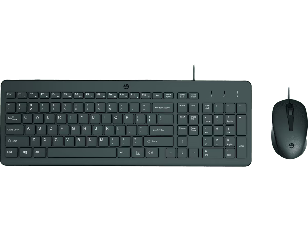 HP 240J7AA Tastiere Mouse Wired 150 Black