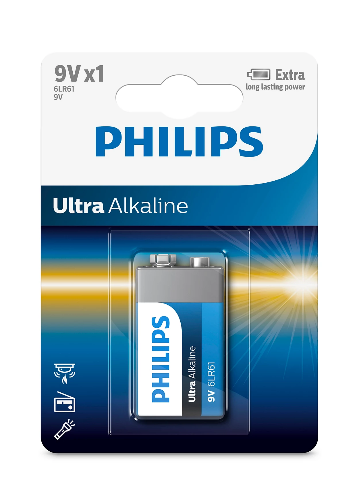 Bateri Ultra Alkaline 6LR61E1B/10 9 V