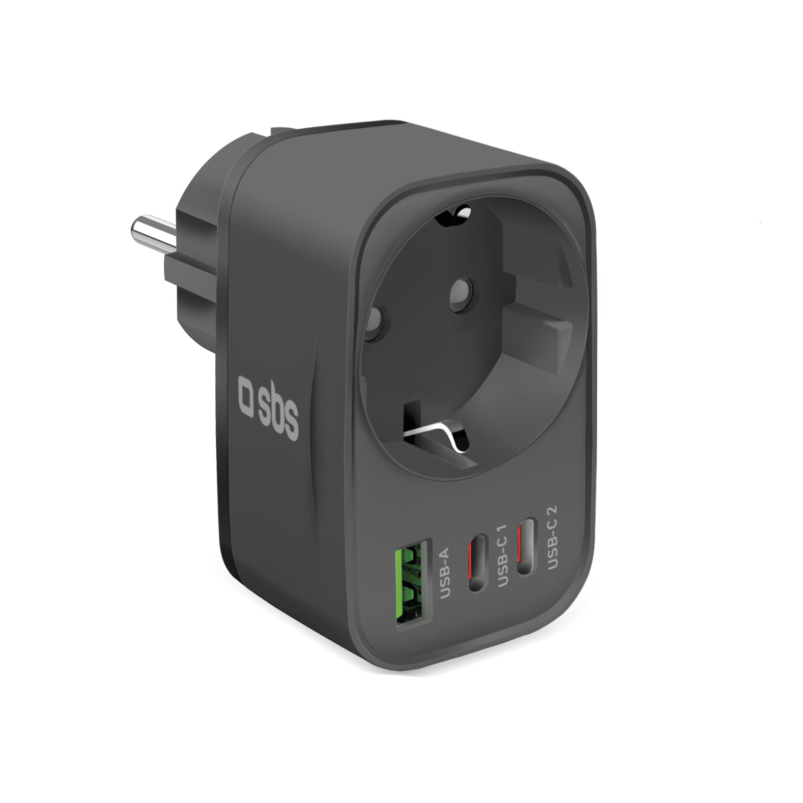 Karikues Celulari SBS 30W Extender TETRPLUG1USB2CPD30