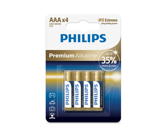 Bateri Premium Alkaline LR03M4B/10 Energy 4 AAA