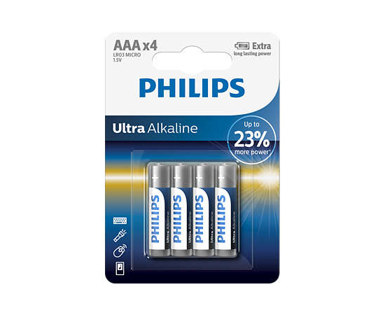 Bateri Ultra Alkaline LR03E4B/10 Energy 4 AAA