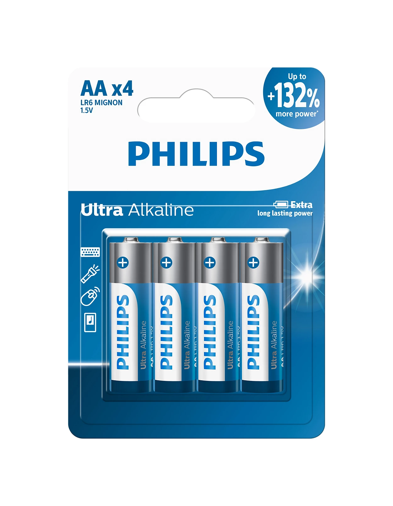 Bateri Ultra+ Alkaline LR6UP-SB4 Energy 4 AA 4891199203923