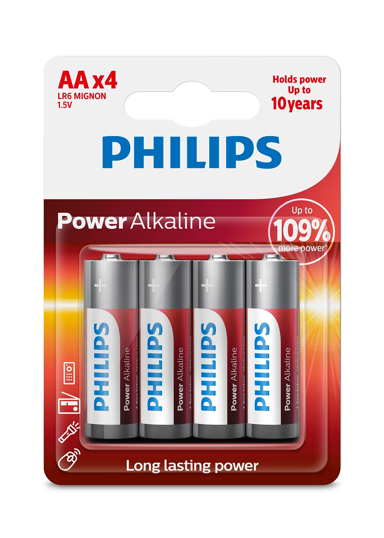 Bateri Power Alkaline LR6P4B/10 Energy 4 AA