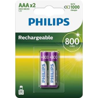 Bateri Philips Rikarikueshme R03B2A80/10 AA