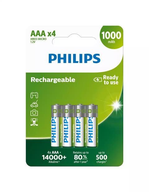 Bateri Philips Rikarikueshme R03B4RTU10/10