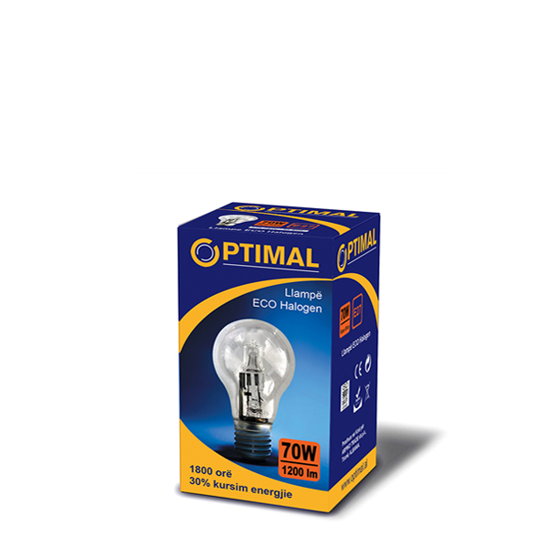 Llambe Optimal ECO Halogen 70W Frost E27