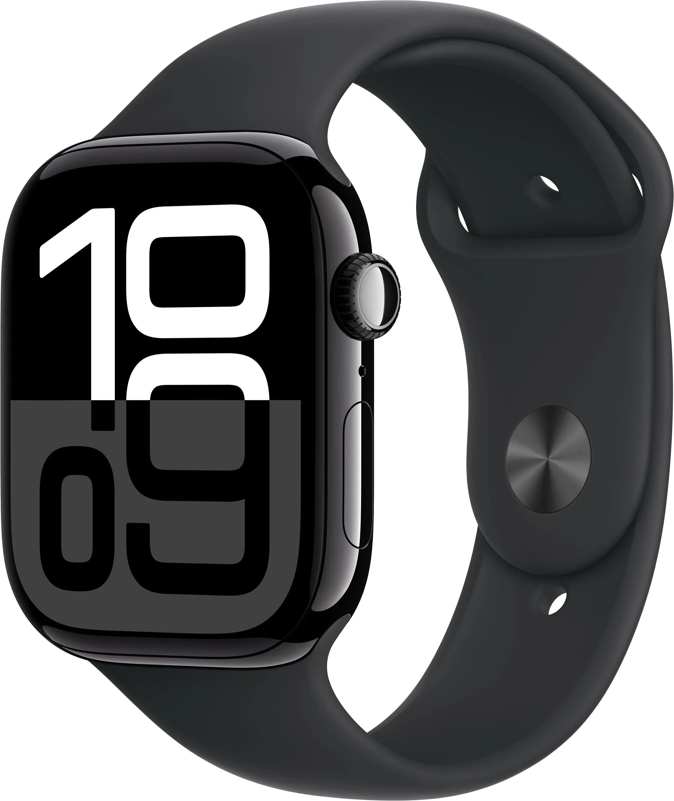 Apple Watch S10 46mm MWWQ3QV/A Jet Black - Black Sport Band M/L
