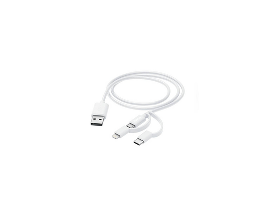 Hama 00201535 Kabell Celulari 3in1 1M White