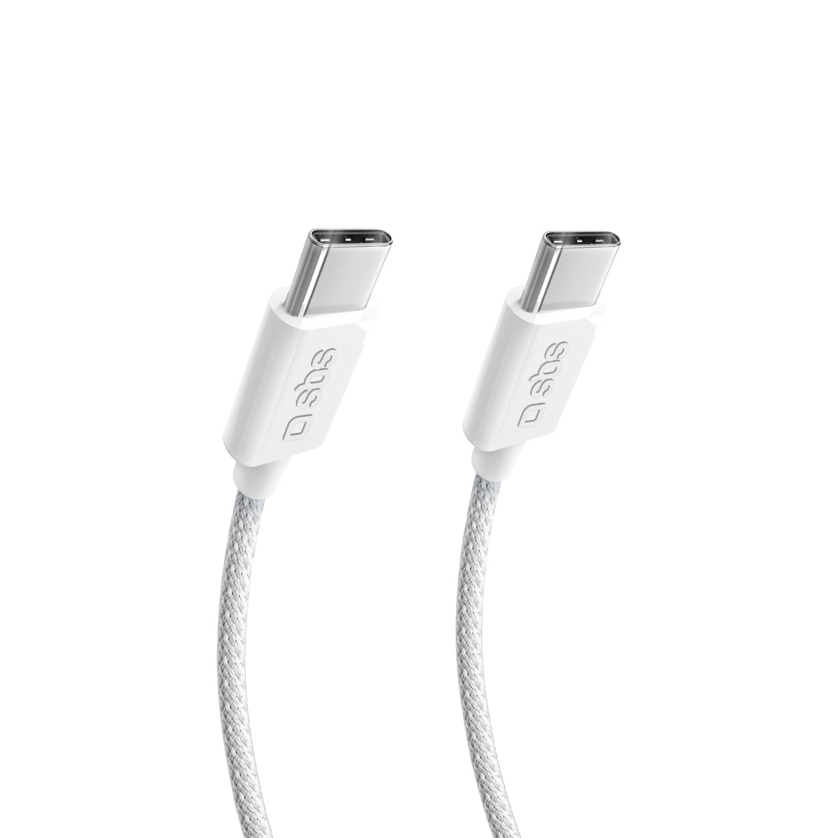 Sbs TECABLETISSUETCC40GB 240W Kabell Celulari Type C To Type C 1M Fabric White