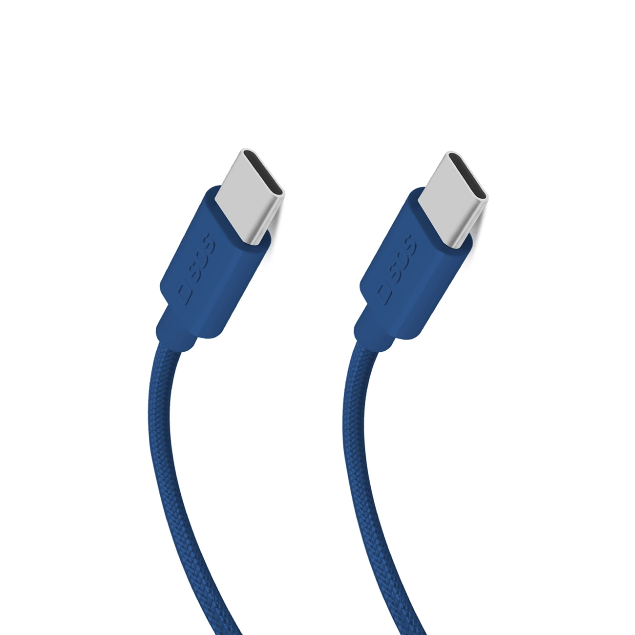 Sbs Kabell Celulari Type C to Type C 1.5M Fabric Blue TECABLETISSUETCCB