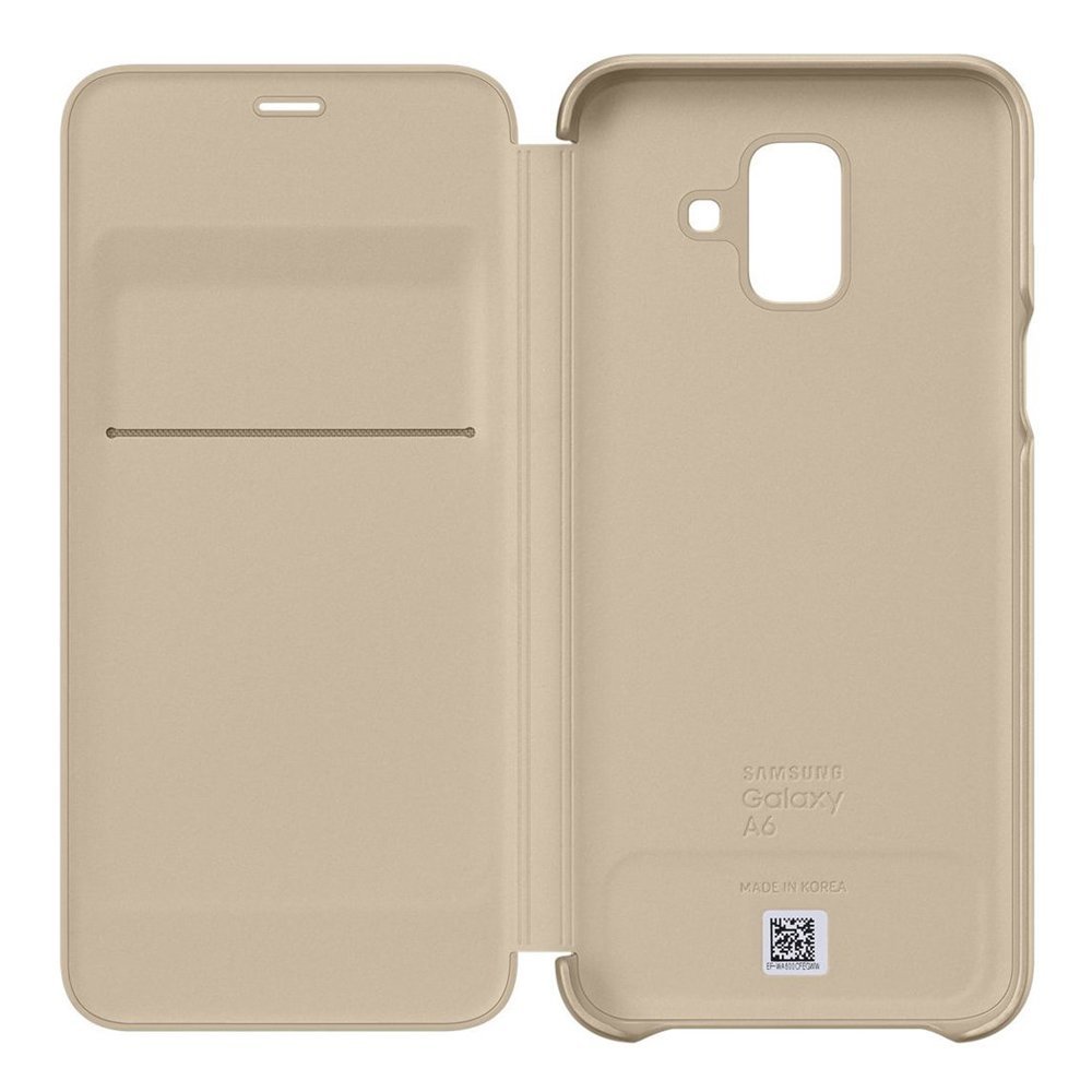Kase Celulari Samsung Galaxy A6 Wallet Cover EF-WA600CFEGWW Gold