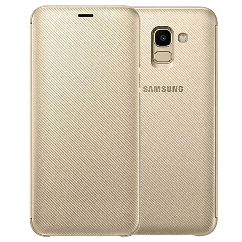 Kase Celulari Samsung Galaxy J6 Wallet Cover EF-WJ600CFEGWW Gold