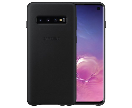 Kase Celulari Samsung Galaxy S10 Leather Cover EF-VG973LBEGWW Black