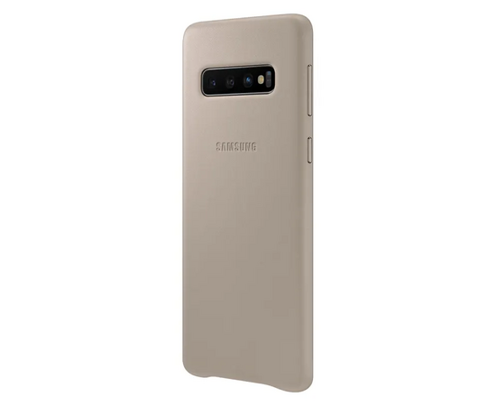 Kase Celulari Samsung Galaxy S10 Leather Cover EF-VG973LJEGWW Grey