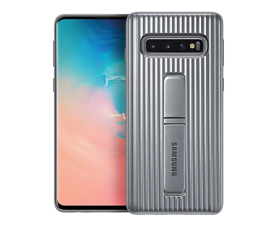 Kase Celulari Samsung Galaxy S10 Standing Cover EF-RG973CSEGWW Silver