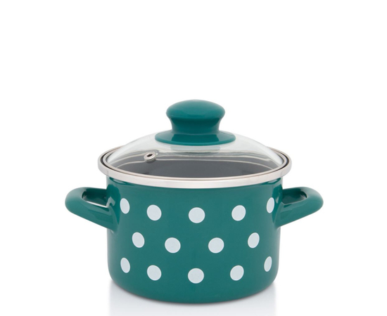 Tenxhere me kapak Metalac Dots 387430 16 cm 16cm