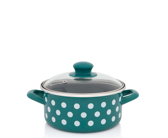 Tenxhere me kapak Metalac Dots 387431 18 cm 18cm