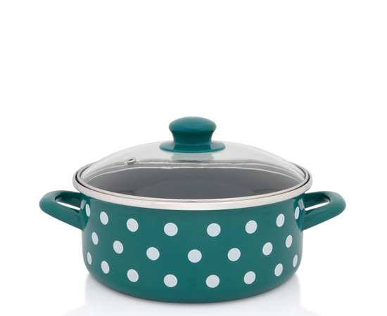 Tenxhere me kapak Metalac Dots 387432 20 cm 20cm